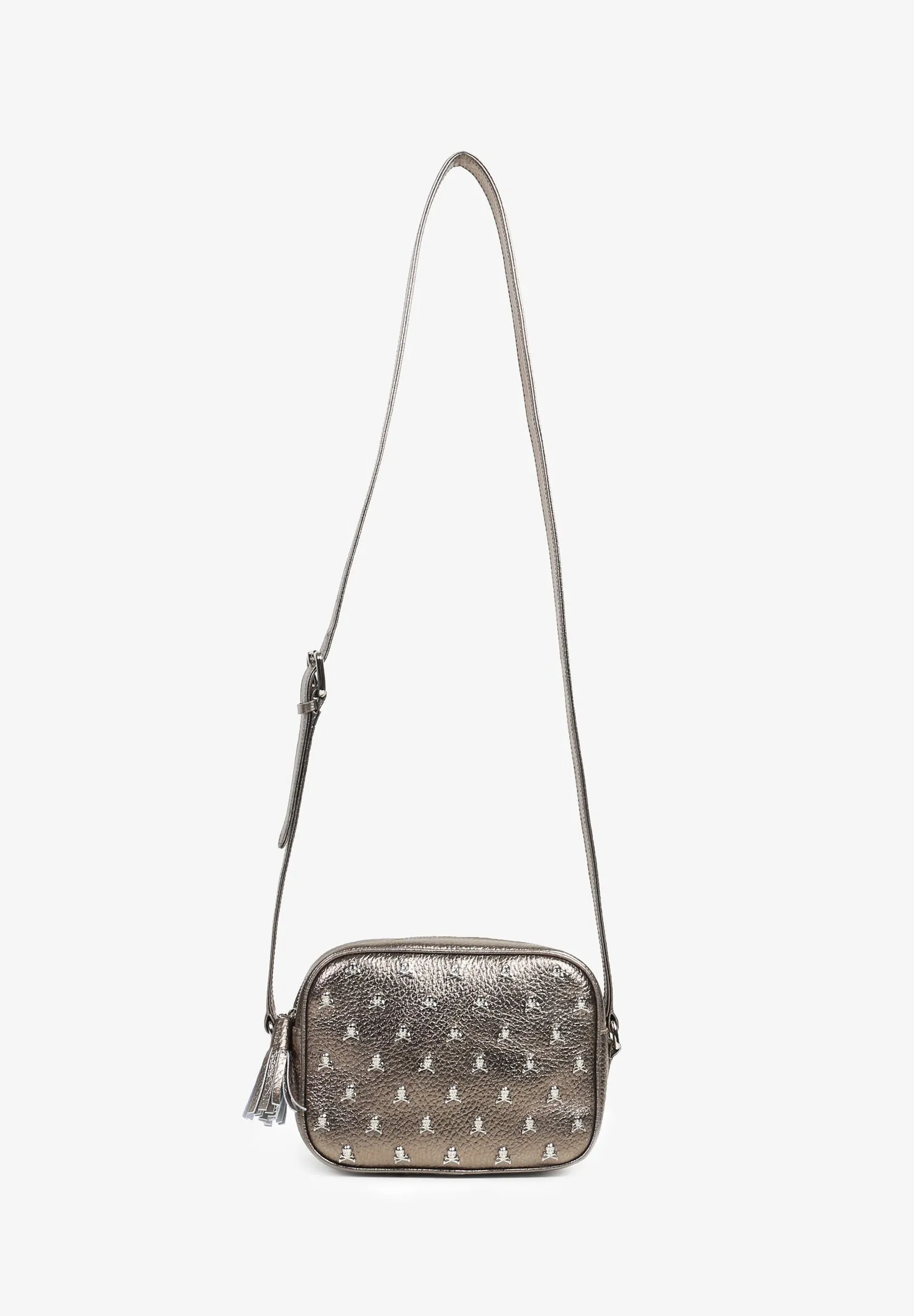 BAG WITH ALL-OVER SKULL PRINT