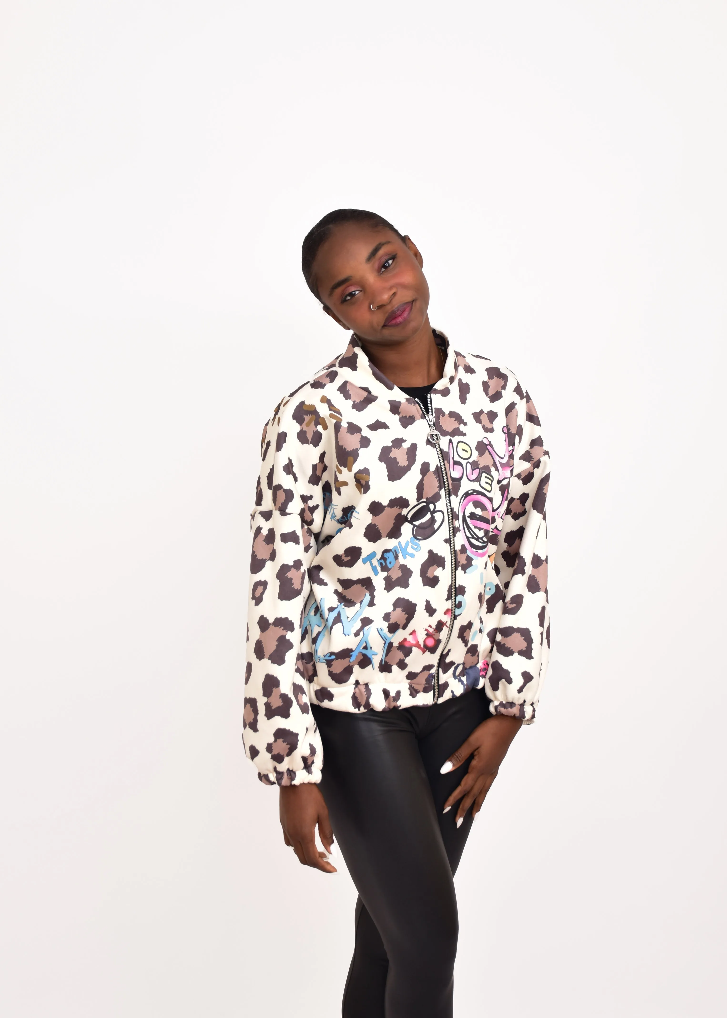 BOMBER ANIMAL PRINT