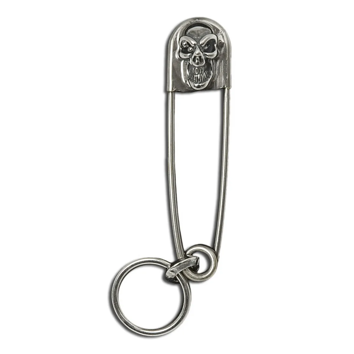 Crown Safety Pin Key Chain