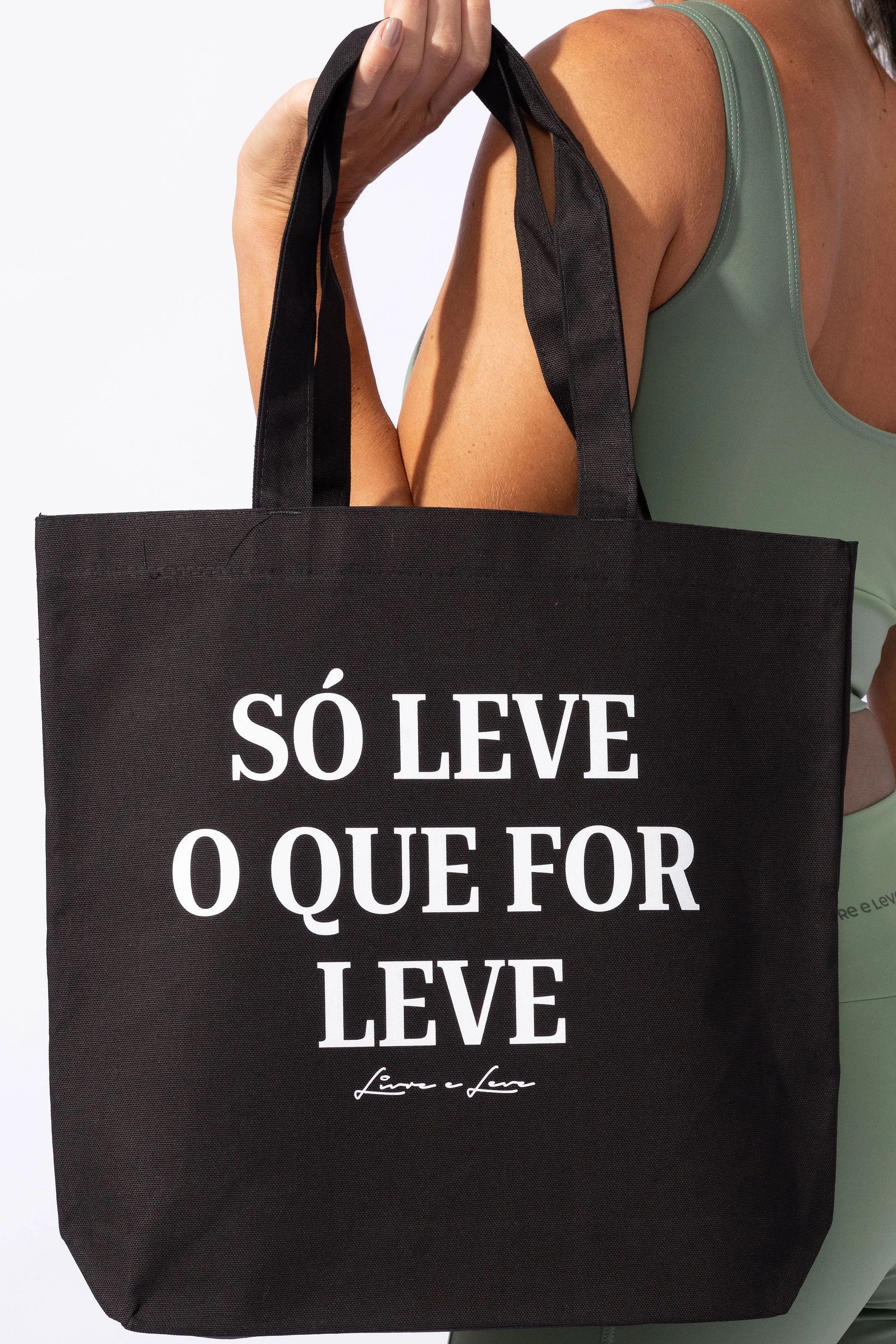 Ecobag Só Leve o Que For Leve Preta